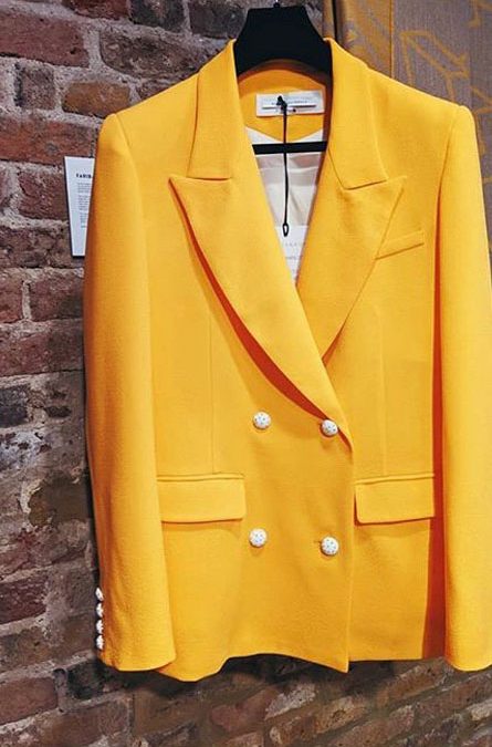 Bozena Jankowska yellow blazer