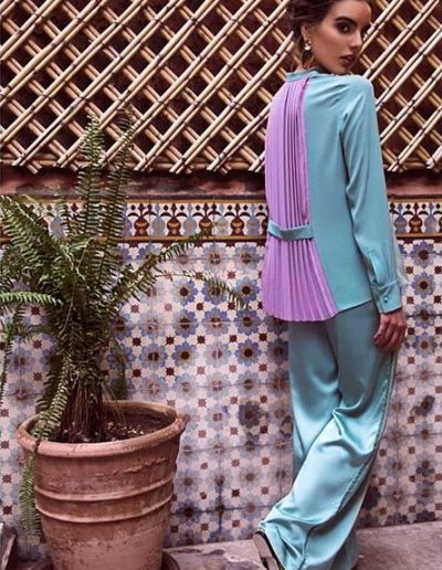 Bozena Jankowska turquoise suit