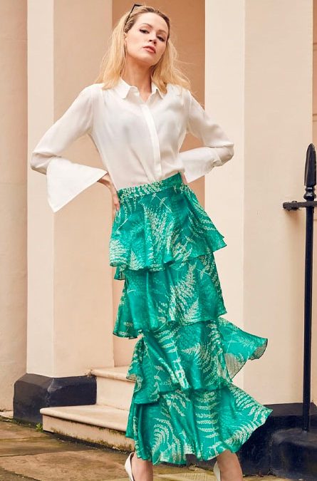 Beulah Kashri Tiered Skirt